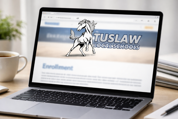 Image of computer screen with Tuslaw Local Schools